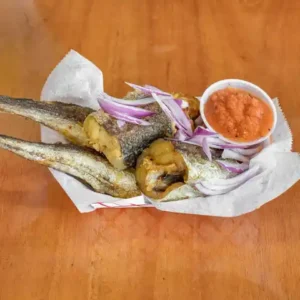 Fried Fish W Kenkey/Banku